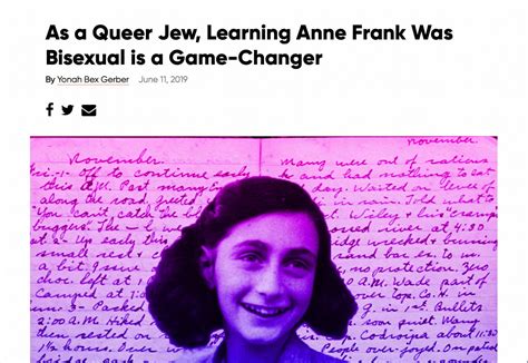 was anne frank bisexual|Anne Franks Evolving Sexuality Told